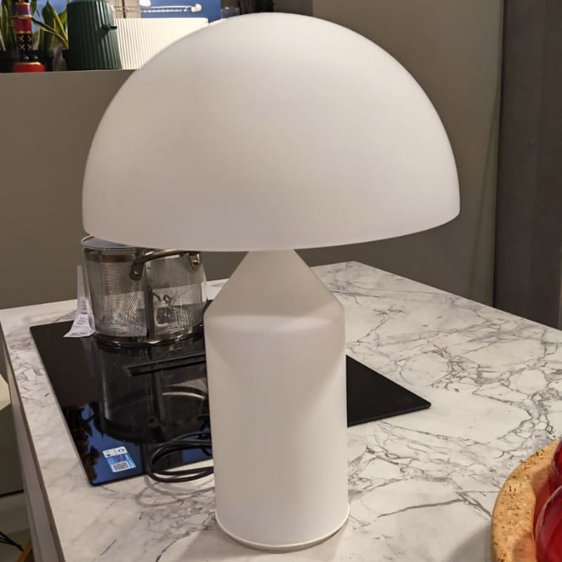 Oluce Lampada da tavolo Atollo 237 Vetro H50 Longho Design Palermo