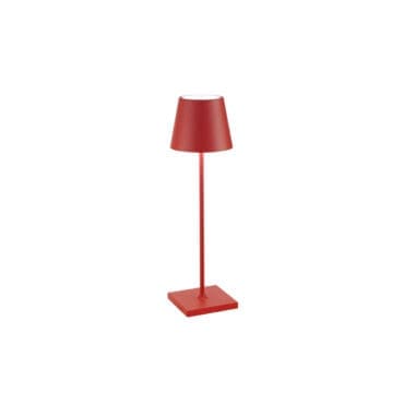 Zafferano Lampada da tavolo Poldina rosso longho design palermo