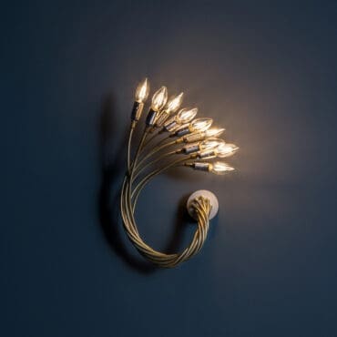 Catellani&Smith - Lampada da parete Turciù 9 ottone