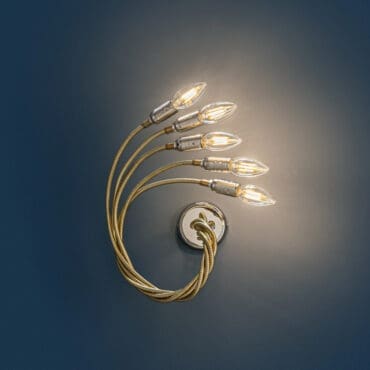 Catellani&Smith - Lampada da parete Turciù 5 ottone