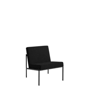 Artek Lounge Chair Kiki tessuto Kvadrat Hallingdal nero Longho Design Palermo