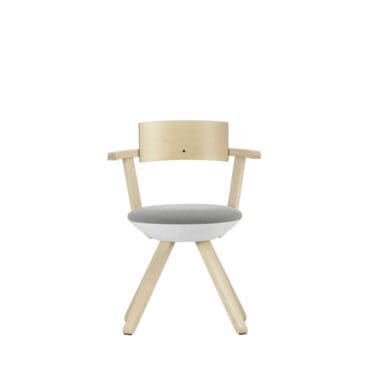 Artek Sedia Rival betulla scocca polipropilene bianco seduta grigio Longho Design Palermo