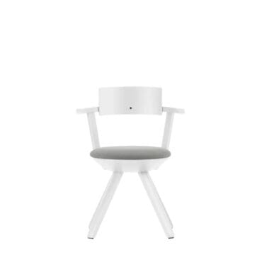 Artek Sedia Rival scocca polipropilene bianco seduta grigio Longho Design Palermo