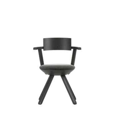 Artek Sedia Rival scocca polipropilene nero seduta nero bianco Longho Design Palermo