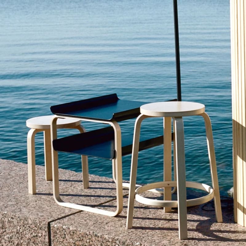 Artek Tavolino 915 nero 1 Longho Design Palermo