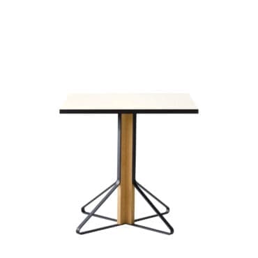Artek Tavolo quadrato Kaari gambe rovere top HPL bianco lucido Longho Design Palermo