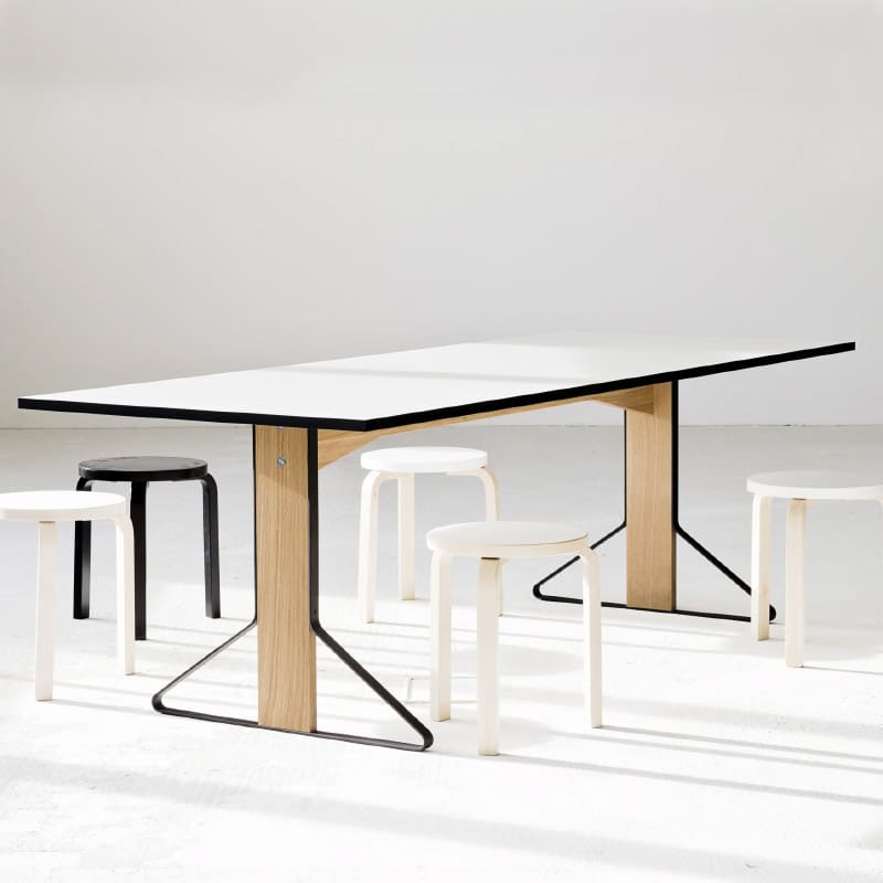 Artek Tavolo rettangolare Kaari gambe rovere top bianco Longho Design Palermo