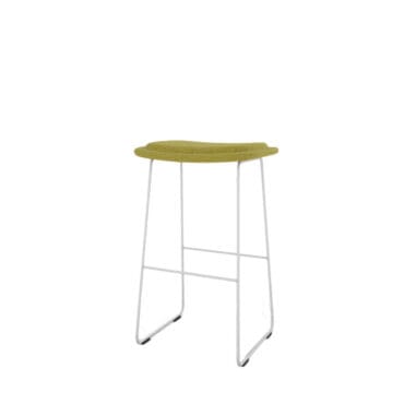Cappellini - Sgabello Hi Pad base bianca tessuto cat. A h70