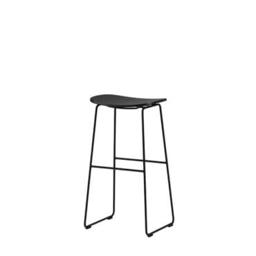 Cappellini Sgabello Morrison base nera seduta frassino nero h70 Longho Design Palermo
