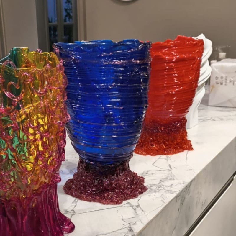 Corsi Design Vaso Spaghetti L blu fucsia 1 Longho Design Palermo