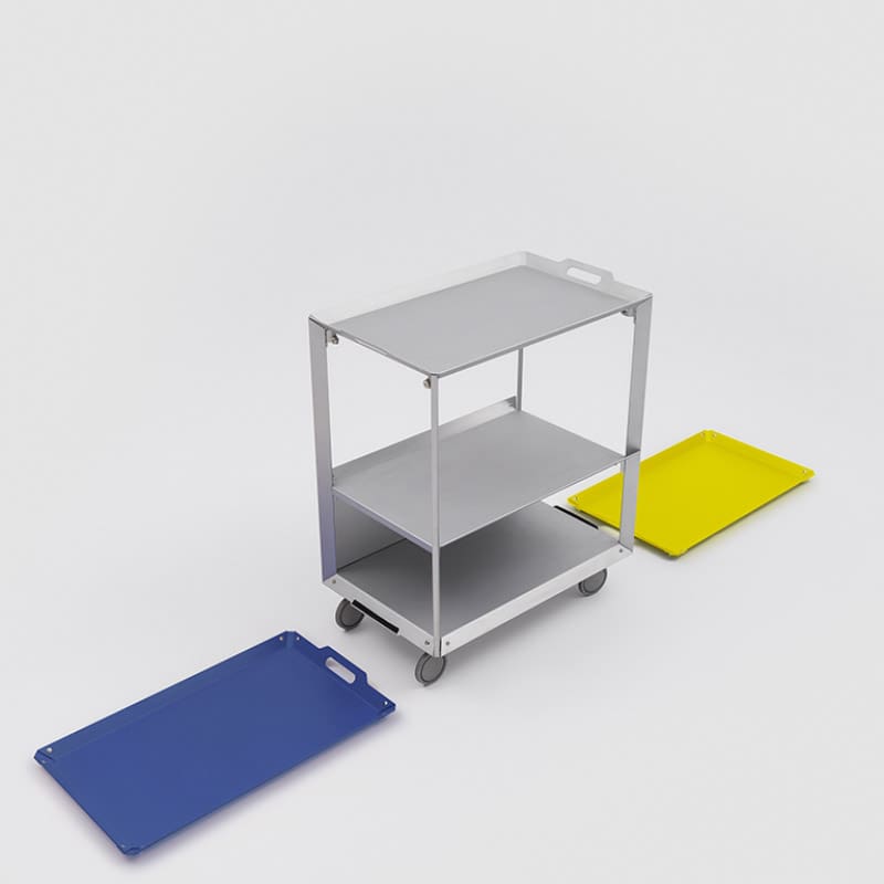 Danese Milano Carrello multifunzionale Mobile Life argento Longho Design Palermo