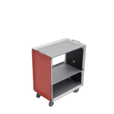 Danese Milano Carrello multifunzionale Mobile Life argento con vassoi Longho Design Palermo