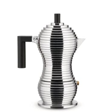 Alessi Caffettiera Pulcina Espresso manico nero 6 tazze Longho Design Palermo