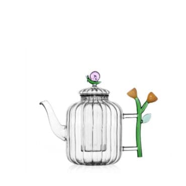 Ichendorf Teiera ottica chiocciola e fiore ambra Botanica Longho Design Palermo