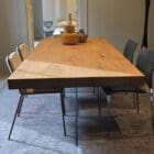 Lago Tavolo Air Wildwood 200x100 naturale vetro extrachiaro 1 Longho Design Palermo