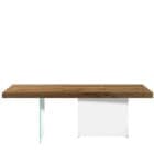 Lago Tavolo Air Wildwood 200x100 naturale vetro extrachiaro Longho Design Palermo