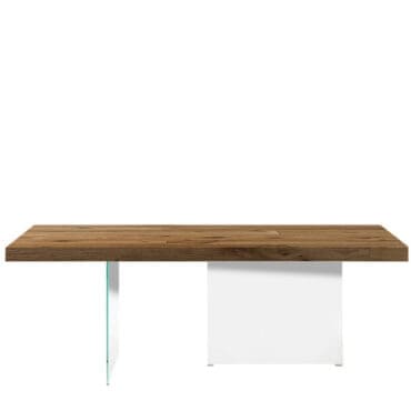 Lago Tavolo Air Wildwood 200x100 naturale vetro extrachiaro Longho Design Palermo