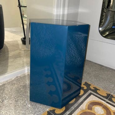 Minotti Tavolino Aeron mod C Petrolio Longho Design Palermo