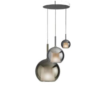 Penta light Lampada a sospensione Glo Small Cluster 4ever nero argento Longho Design Palermo