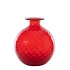 Venini Vaso Balloton Medium Rosso filo verde mela Longho Design Palermo