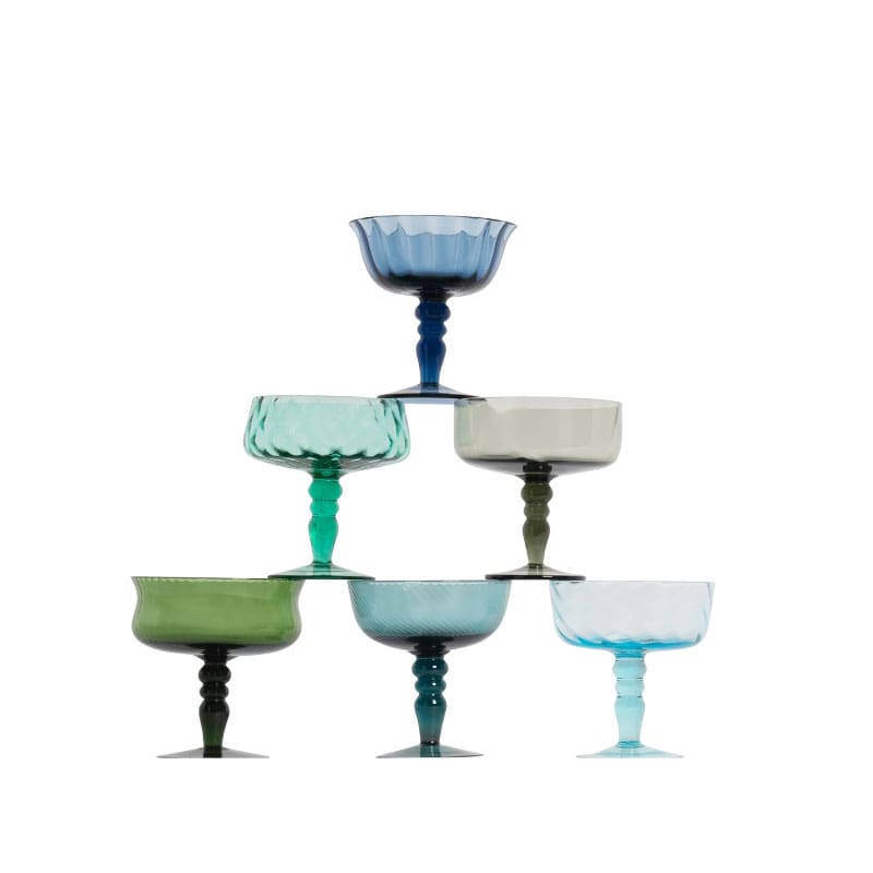 Bitossi Home Coppette Diseguale 6pz nuance blu verde Longho Design Palermo