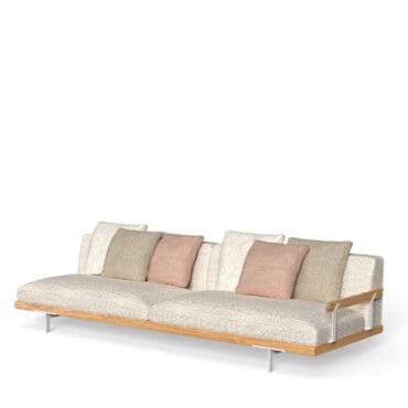 Talenti Divano 3 posti Allure bracciolo sinistro legno Longho Design Palermo