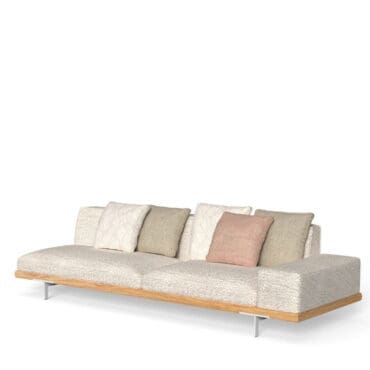 Talenti Divano 3 posti Allure bracciolo sinistro rivestito Longho Design Palermo