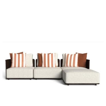 Talenti - Divano modulare Bond Mokka Inkas white