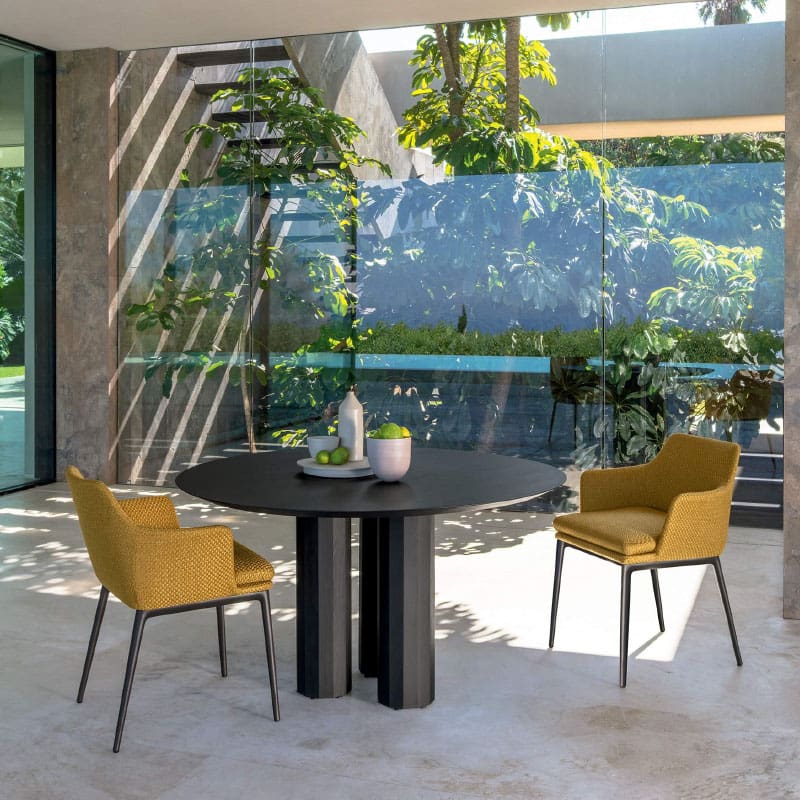 Talenti Poltrona pranzo Claude Mokka Sunflower 2 Longho Design Palermo
