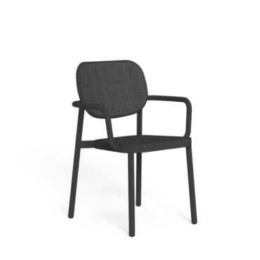 Talenti Poltrona pranzo Meg Charcoal Graphite Longho Design Palermo