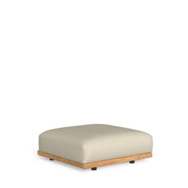 Talenti Pouf Elton Accoya Cordonetto beige Longho Design Palermo