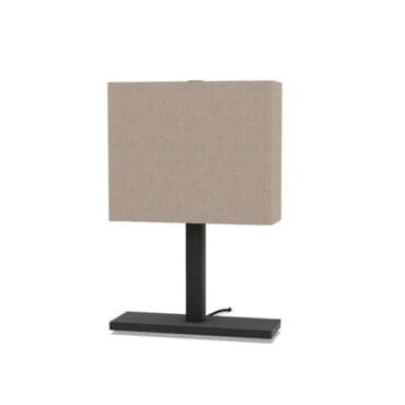 Maxalto - Lampada Leukon h45 struttura bronzata paralume beige
