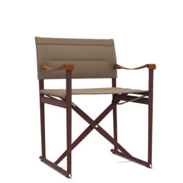 B&B Italia – Sedia pieghevole imbottita con braccioli Mirto Outdoor