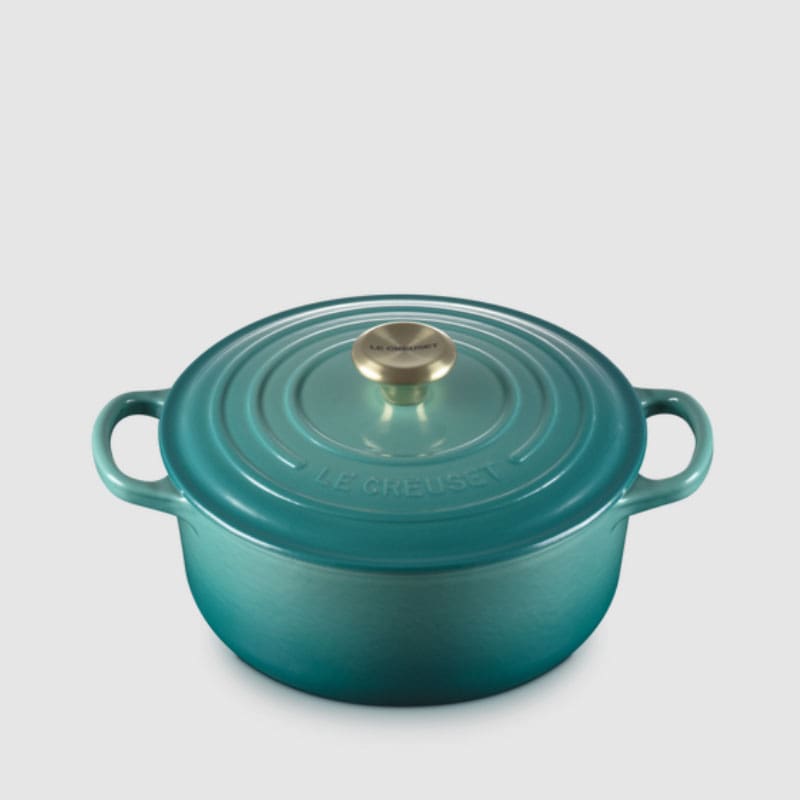 Le Creuset Casseruola Cocotte Rotonda Evolution d20 Blu Riviera 2 Longho Design Palermo