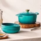 Le Creuset Casseruola Cocotte Rotonda Evolution d20 Blu Riviera 5 Longho Design Palermo
