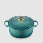 Le Creuset Casseruola Cocotte Rotonda Evolution d24 Blu Riviera 1 Longho Design Palermo