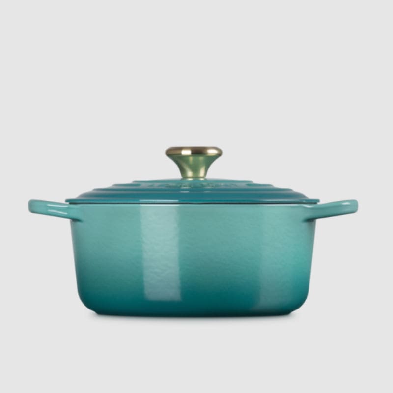 Le Creuset Casseruola Cocotte Rotonda Evolution d24 Blu Riviera 2 Longho Design Palermo
