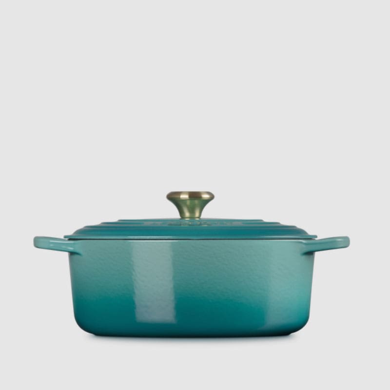 Le Creuset Casseruola Cocotte ovale Evolution 29 Blu Riviera 2 Longho Design Palermo