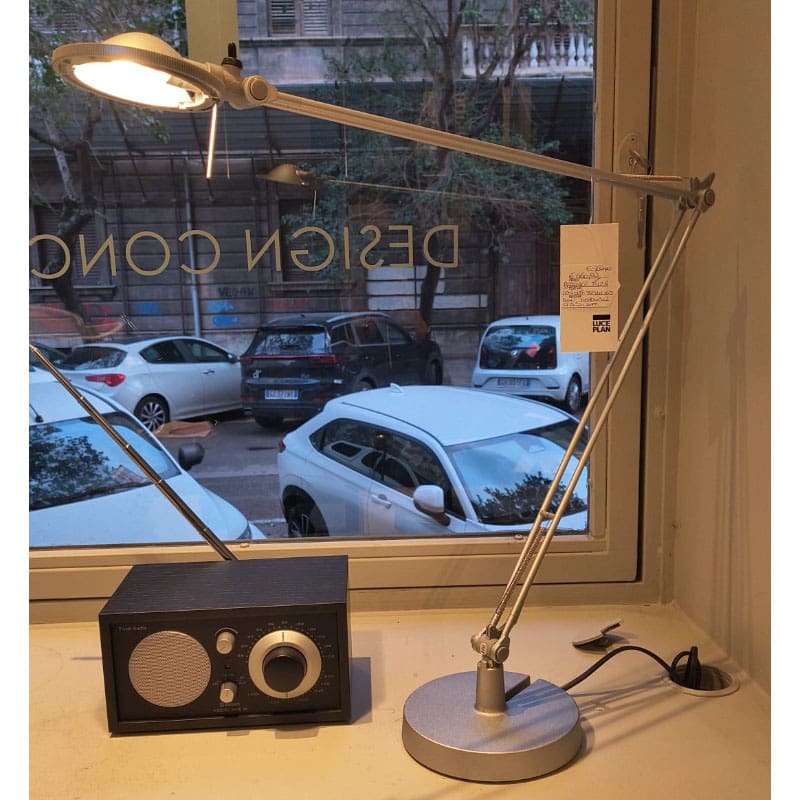 Luceplan Lampada da tavolo Berenice D12N diffusore metallo alluminio 1 Longho Design Palermo