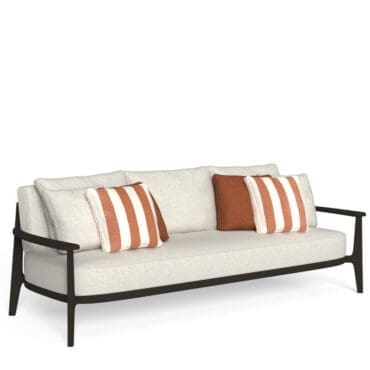 Talenti Divano living 3 posti Ever Alu Mokka Inkas white Longho Design Palermo