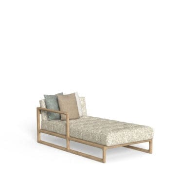 Talenti Divano modulare Thea DX Natural teak Inkas sand longho design palermo