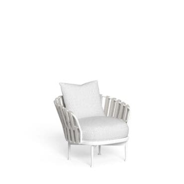 Talenti Poltrona Living girevole Frame white silver Longho Design Palermo