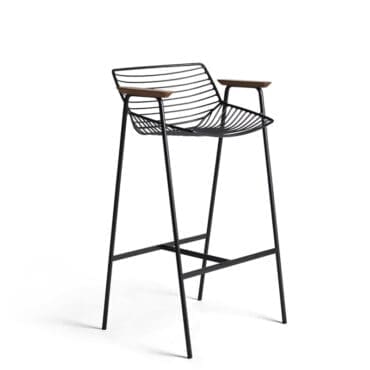 Rex Kralj - Sgabello Zelo con braccioli H75