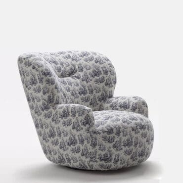 Gervasoni – Poltrona Loll 09 Capsule Collection 2026 Toile de Jouy Blue