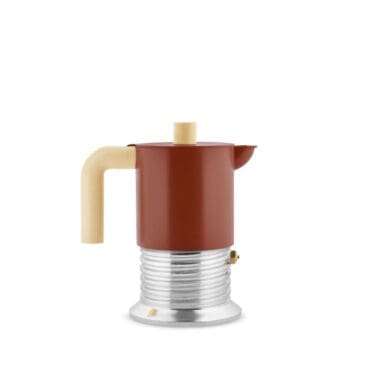 Alessi Caffettiera vite marrone
