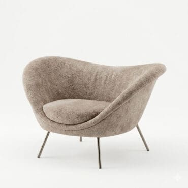 Molteni Poltrona Giò Ponti D.154.2 tessuto cat.W Longho Design Palermo