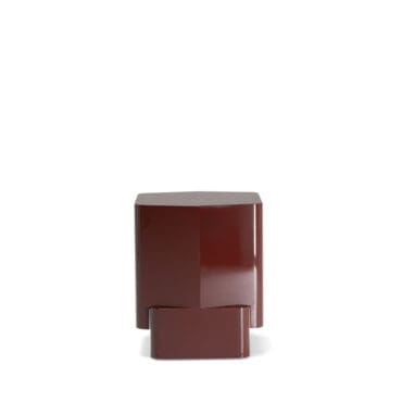 Molteni Tavolino Lèa laccato lucido rosso borgogna Longho Design Palermo