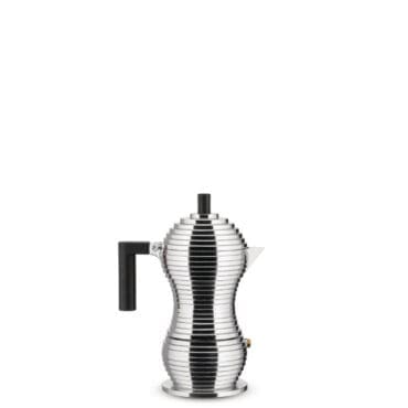 Alessi Caffettiera Pulcina 1 tazza acciaio nero Longho Design Palermo