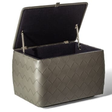 Poltrona Frau Pouf contenitore Grant De Luxe rivestimento ColorSphere 60x45 Longho Design Palermo